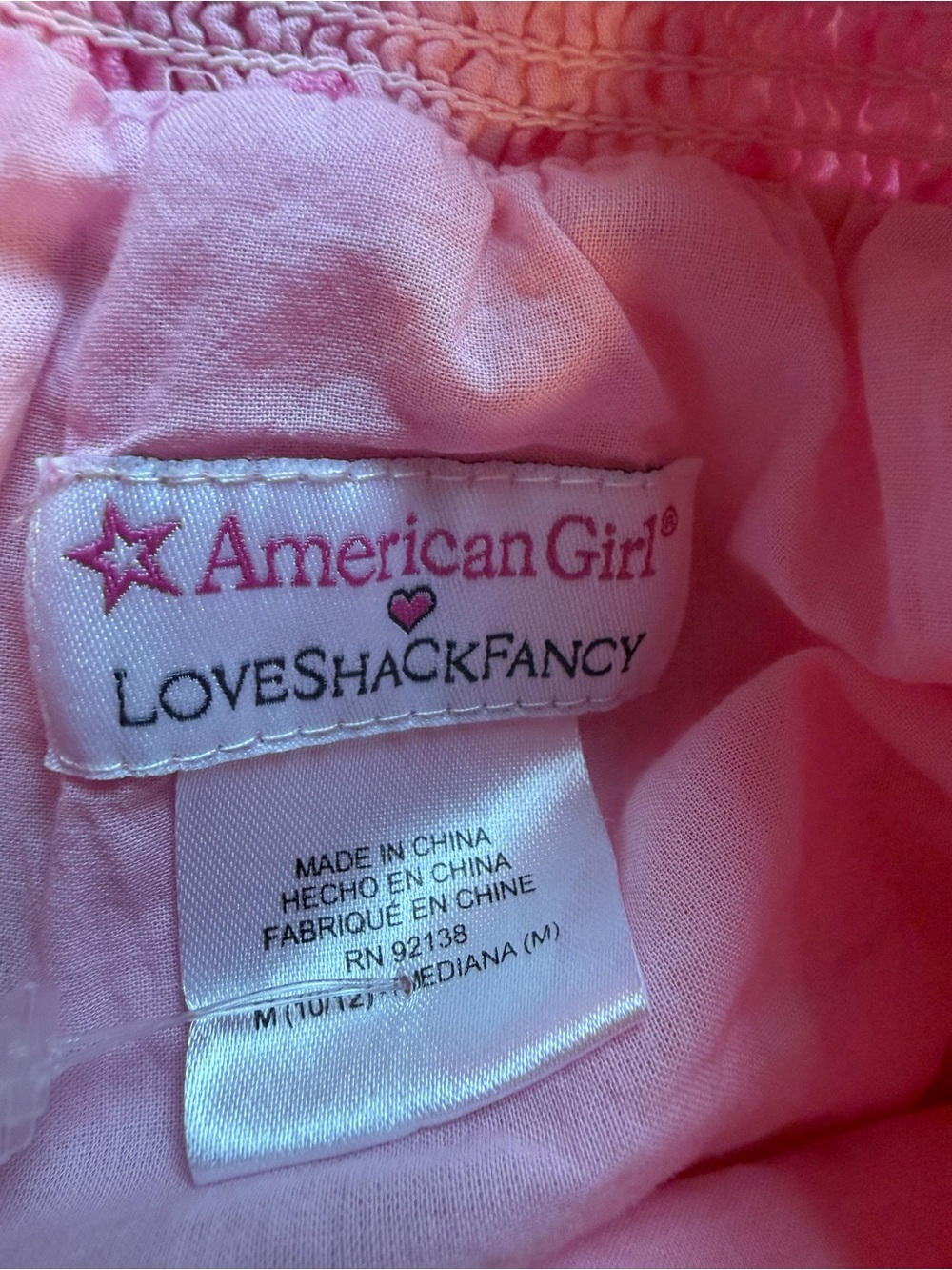 American Girl x LoveShackFancy Pink Tiered Ruffle Skirt - Picture 3 of 5